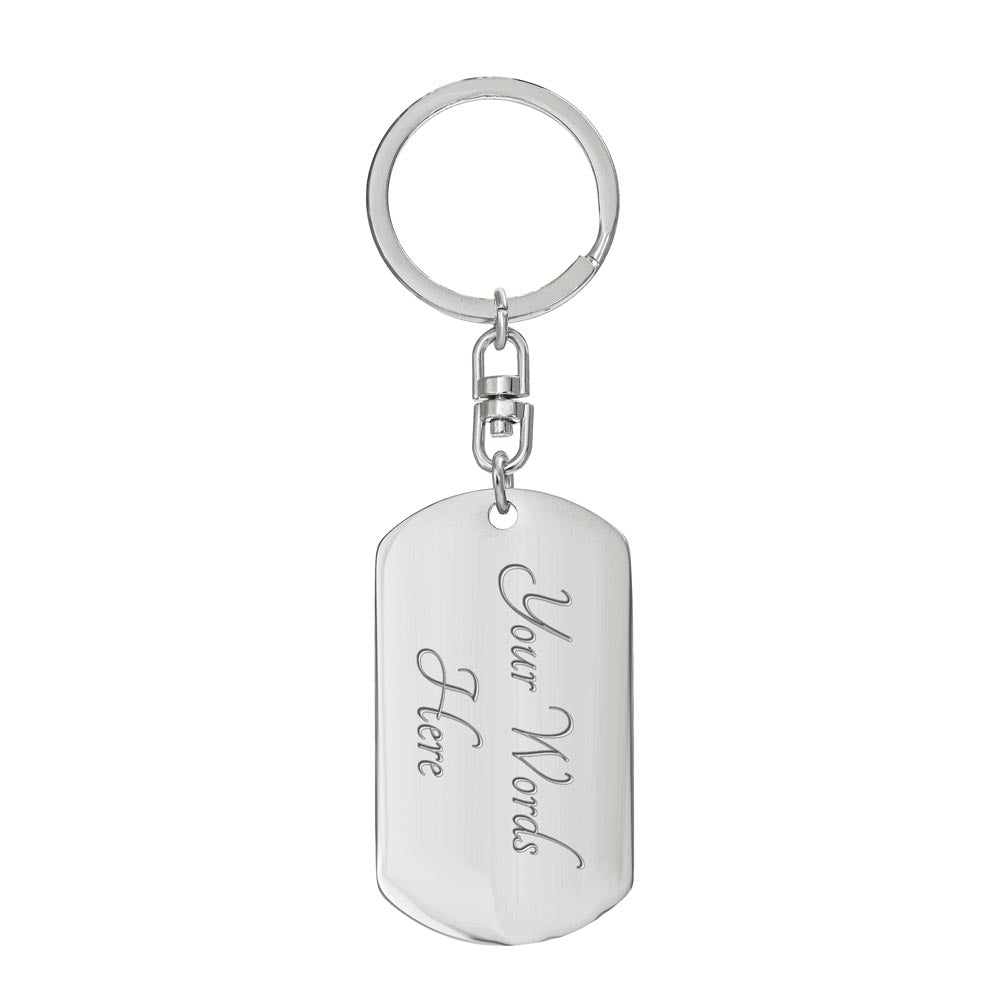 Keychain dog tag for Biker