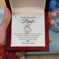 To My Beautiful Bride-Warmest Wishes | Forever Love Necklace
