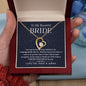 To My Beautiful Bride-Forever Together | Forever Love Necklace
