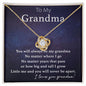 To My Grandma-Never Be Apart | Love Knot Necklace