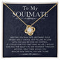 My Soulmate - How Special You Are To Me | Love Knot Necklace