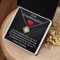 To My Granddaughter-Feel My Love | Love Knot Necklace