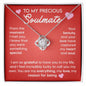 To My Precious Soulmate | Love Knot Necklace
