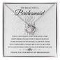 My Beautiful Bridesmaid - Thank You | Love Knot Necklace