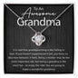 Being a Grandma is the Most Fun | Love Knot Necklace