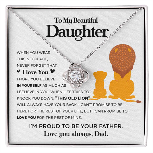 To My Beautiful Daughter Proud Lion