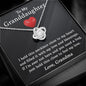 To My Granddaughter-Feel My Love | Love Knot Necklace