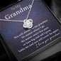 To My Grandma-Never Be Apart | Love Knot Necklace
