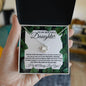To My Beautiful Daughter - Leaf | Love Knot Necklace