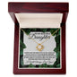 To My Beautiful Daughter - Leaf | Love Knot Necklace