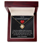 To My Granddaughter-Feel My Love | Love Knot Necklace
