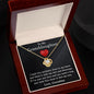To My Granddaughter-Feel My Love | Love Knot Necklace
