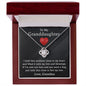 To My Granddaughter-Feel My Love | Love Knot Necklace