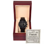 To My Smoking Hot Fiancé | Black Chronograph Watch