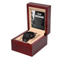 My Husband-Blessing | Black Chronograph Watch