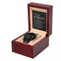 To My Future Husband | Black Chronograph Watch
