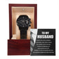 My Husband-Blessing | Black Chronograph Watch