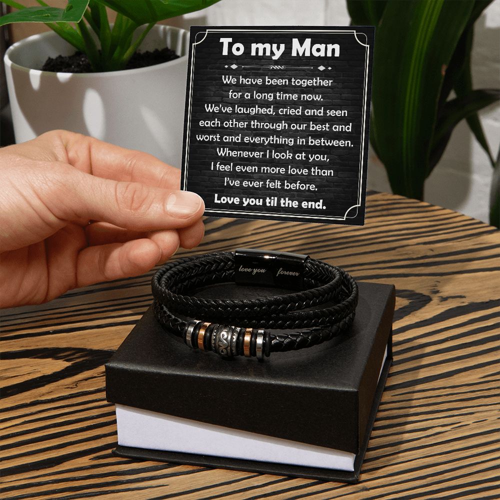 To My Man - Been Together | Love You Forever Bracelet