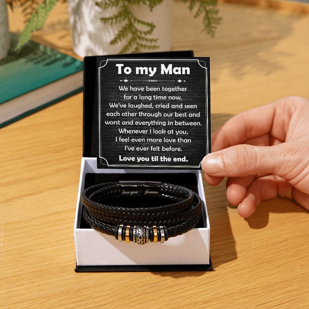 To My Man - Been Together | Love You Forever Bracelet