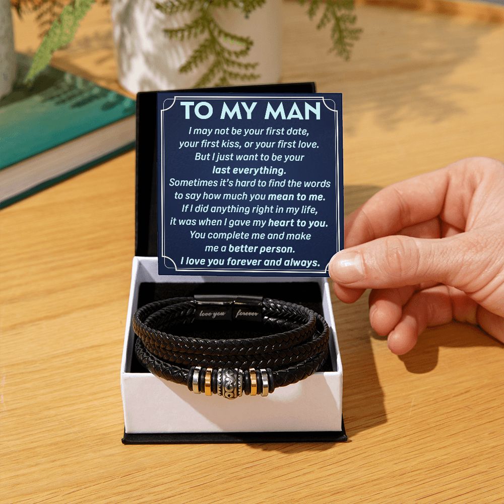 To My Man - First Kiss First Love | Love You Forever Bracelet