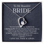To My Beautiful Bride-Forever Together | Forever Love Necklace