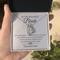 To My Beautiful Bride-Warmest Wishes | Forever Love Necklace