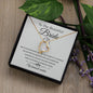 To My Beautiful Bride-Warmest Wishes | Forever Love Necklace