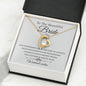 To My Beautiful Bride-Warmest Wishes | Forever Love Necklace