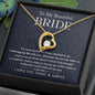 To My Beautiful Bride-Forever Together | Forever Love Necklace