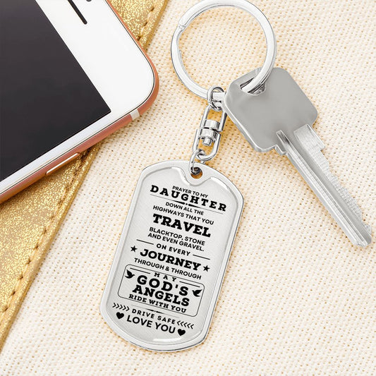 Dog Tag Keychain | Prayer to my Daughter