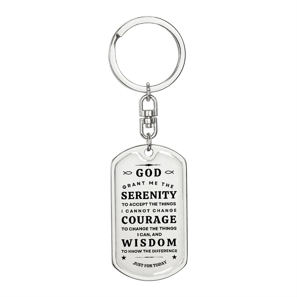 Keychain with Serenity Prayer