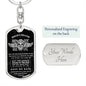 Bikers Prayer | Keychain | Black Design | Custom Engraving