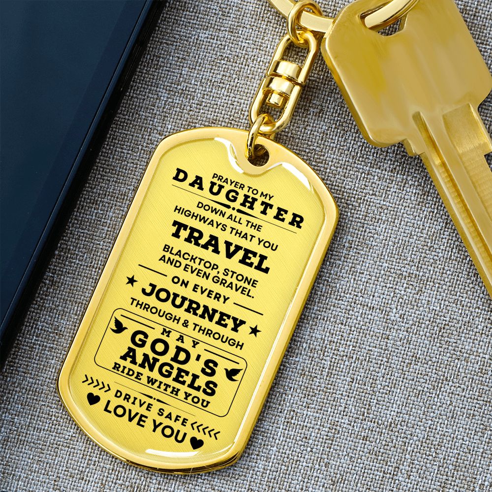Dog Tag Keychain | Prayer to my Daughter