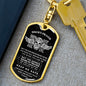 Bikers Prayer | Keychain | Black Design | Custom Engraving