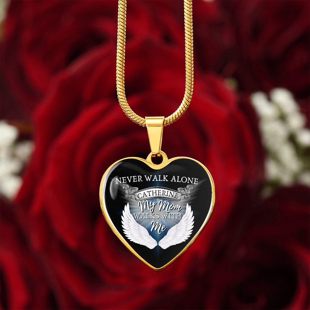 Mom's Heart Necklace Memorial