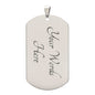 Class of 2023 Graduation Military Dog Tag with Engraved Motivational Message