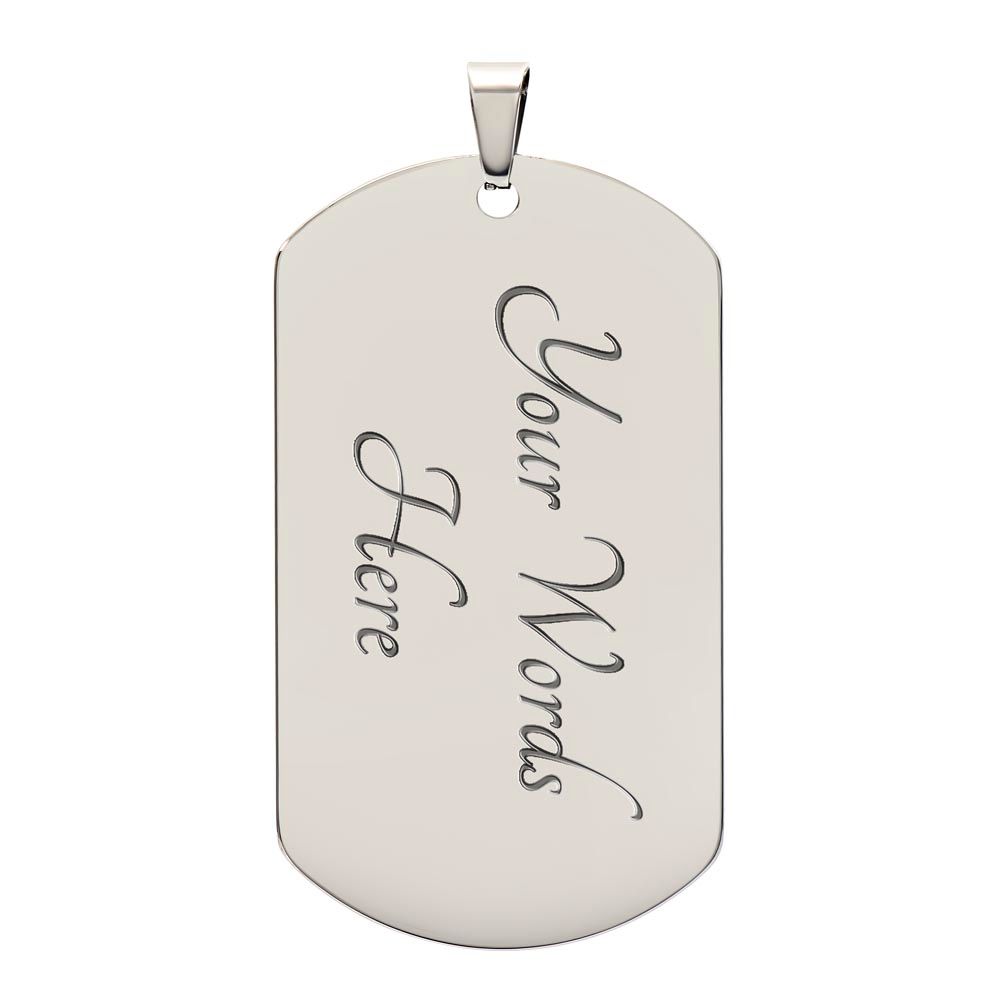 A Mi Novio - Military Dog Tag