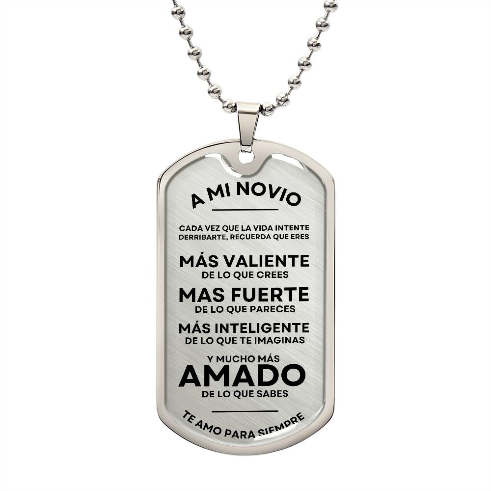 A Mi Novio - Military Dog Tag