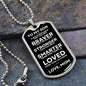 Gift for Son | Braver | From Mom | Dog Tag