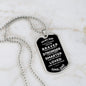 Military Dog Tag Necklace To My Son, Gift From Dad