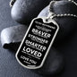 Necklace to My Boyfriend | Braver | Military Tag