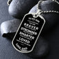 Military Dog Tag Necklace To My Son, Gift From Dad