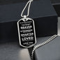 Necklace to My Boyfriend | Braver | Military Tag