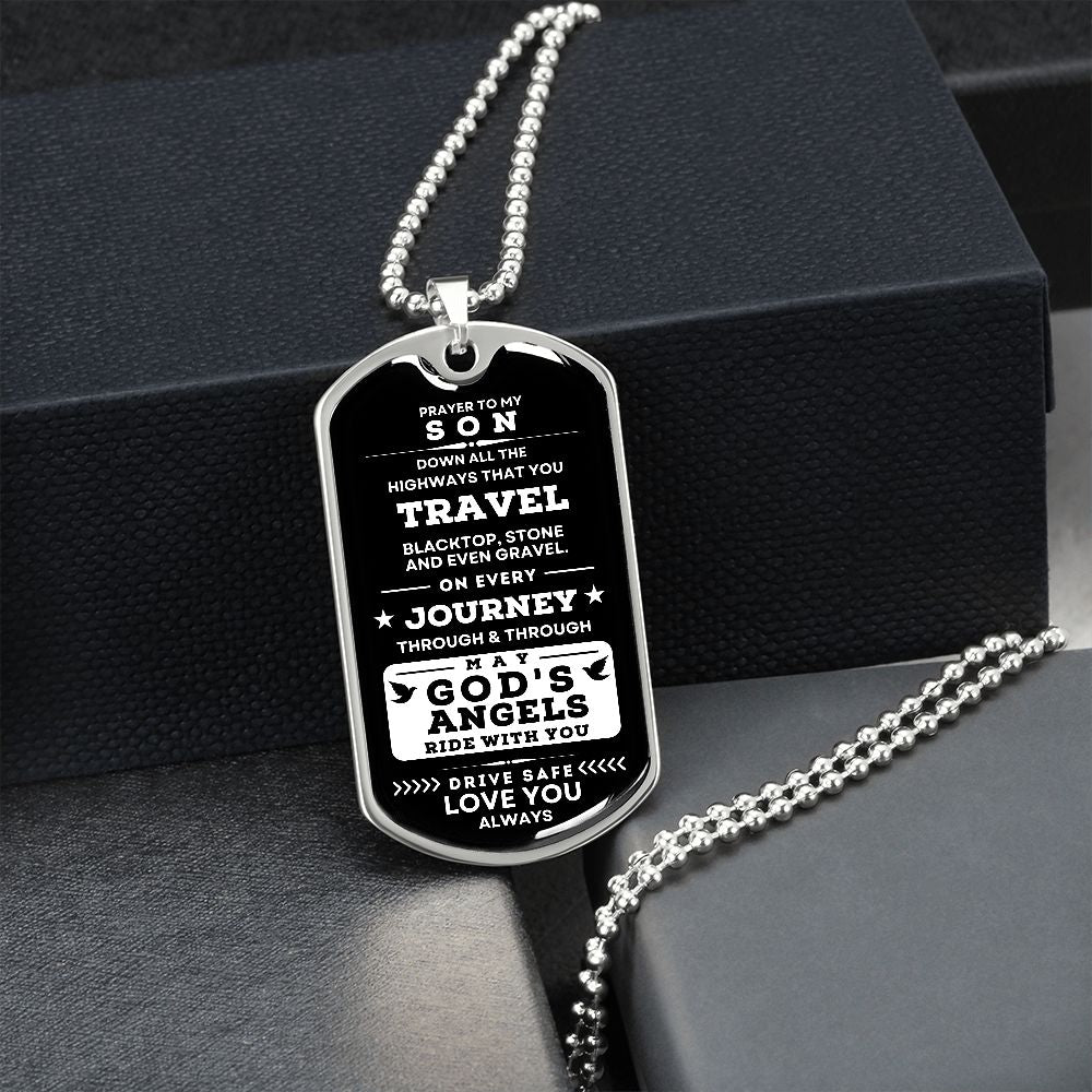 Military Necklace | Prayer To My Son - Driver Prayer