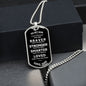 Military Dog Tag Necklace To My Son, Gift From Dad
