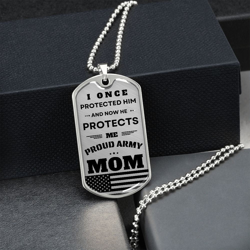Military Dog Tag | Gift | Proud Army Mom