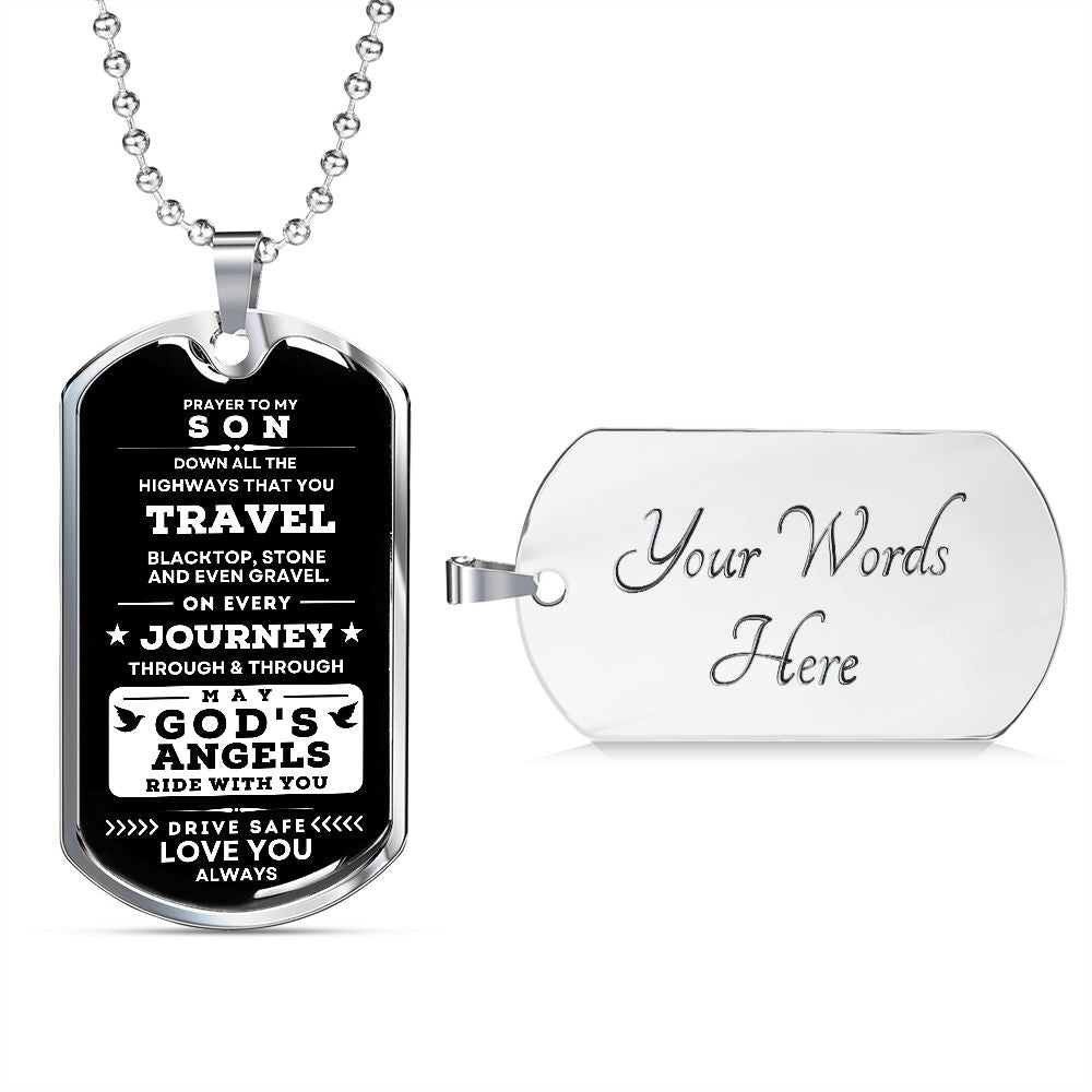 Military Necklace | Prayer To My Son - Driver Prayer