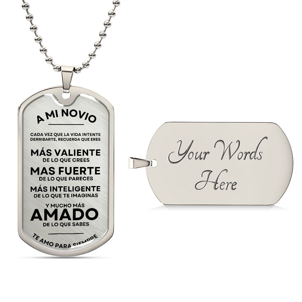 A Mi Novio - Military Dog Tag