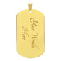 Class of 2023 Graduation Military Dog Tag with Engraved Motivational Message