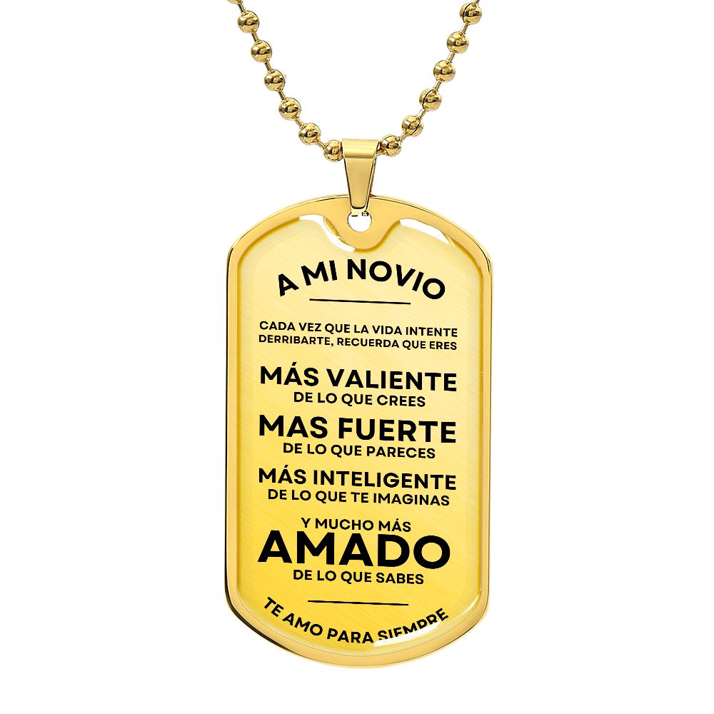 A Mi Novio - Military Dog Tag